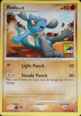 Riolu 91/127 Non-Holo STAFF Promo - 2009 San Diego Comic Con Exclusive